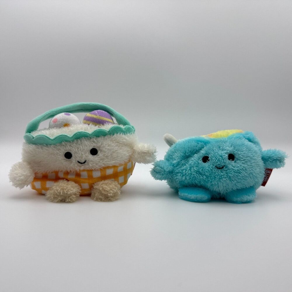 BumBumz Spring Bumz LOT of 2 Plush Toy 4.5 in Multicolor Jazzware Beau Caleb